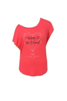 T-shirt San Valentine GUESS czerwony